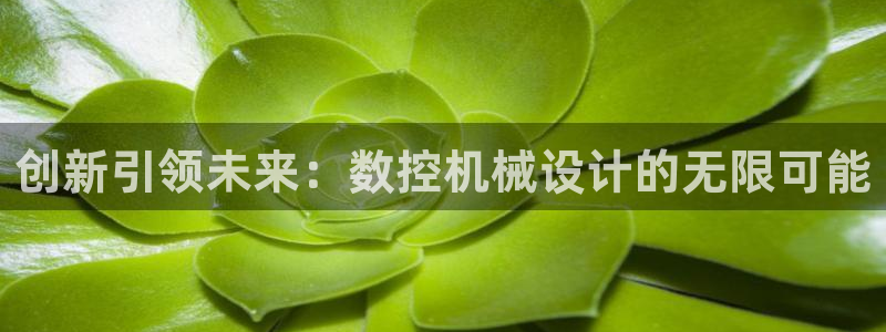天辰 娱乐注册:创新引领未来:数控机械设计的无限可能