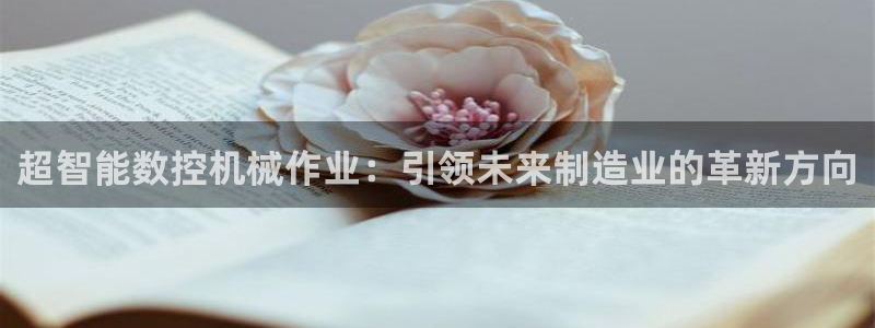 天辰娱乐 231639:超智能数控机械作业:引领未来制造业的革新方向